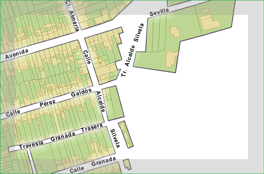 Sección b3 del Plano de Rosal de la Frontera